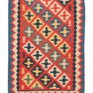 Kelimteppe - Orientalsk - 150 x 102 cm - rød