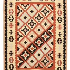 Kelimteppe - Orientalsk - 150 x 106 cm - flerfarget