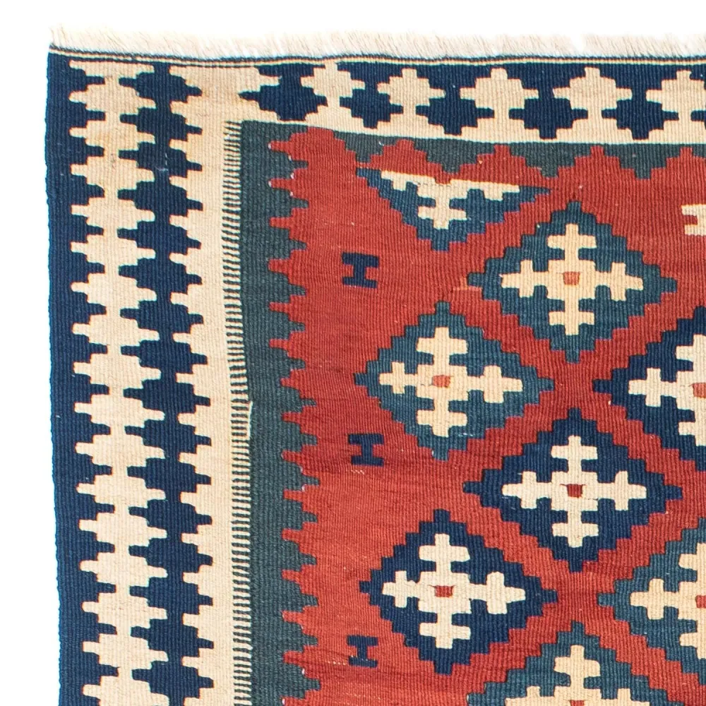 Kelimteppe - Orientalsk - 150 x 106 cm - mørk rød