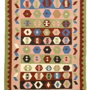 Kelimteppe - Orientalsk - 150 x 107 cm - flerfarget
