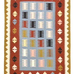 Kelimteppe - Orientalsk - 150 x 98 cm - flerfarget