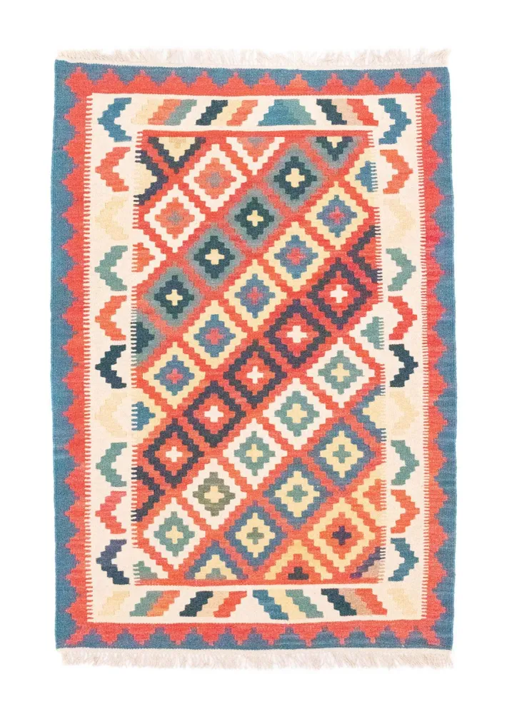 Kelimteppe - Orientalsk - 151 x 102 cm - blå