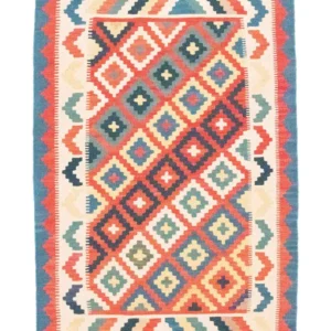 Kelimteppe - Orientalsk - 151 x 102 cm - blå