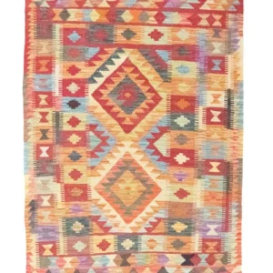 Kelimteppe - Orientalsk - 151 x 106 cm - flerfarget