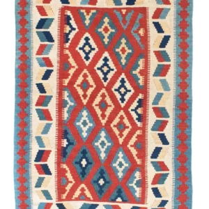 Kelimteppe - Orientalsk - 152 x 100 cm - rød