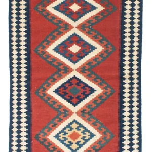 Kelimteppe - Orientalsk - 152 x 103 cm - rød