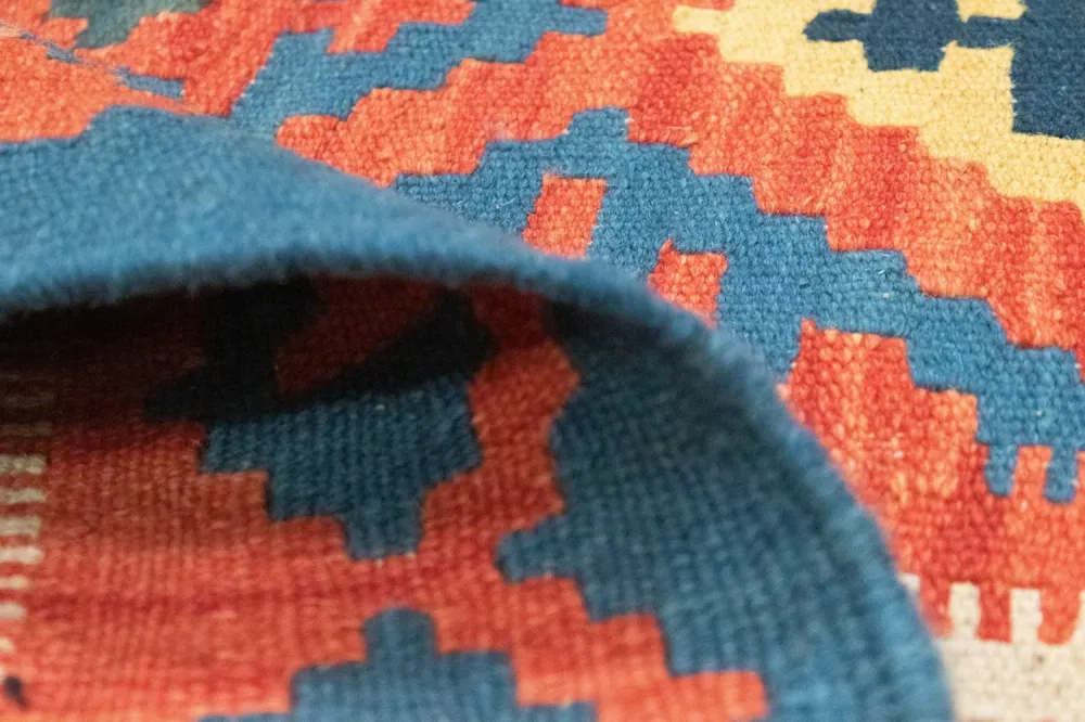 Kelimteppe - Orientalsk - 152 x 103 cm - oransje