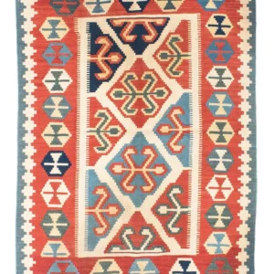 Kelimteppe - Orientalsk - 152 x 110 cm - rød