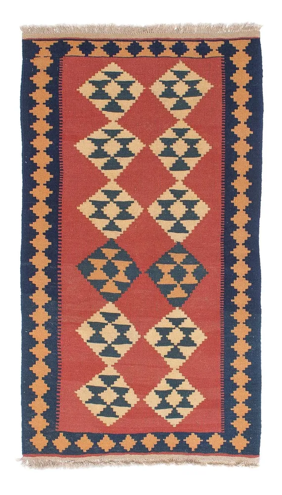 Kelimteppe - Orientalsk - 152 x 87 cm - mørk rød