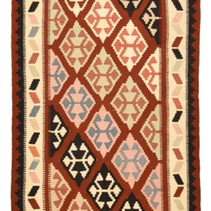 Kelimteppe - Orientalsk - 153 x 100 cm - flerfarget