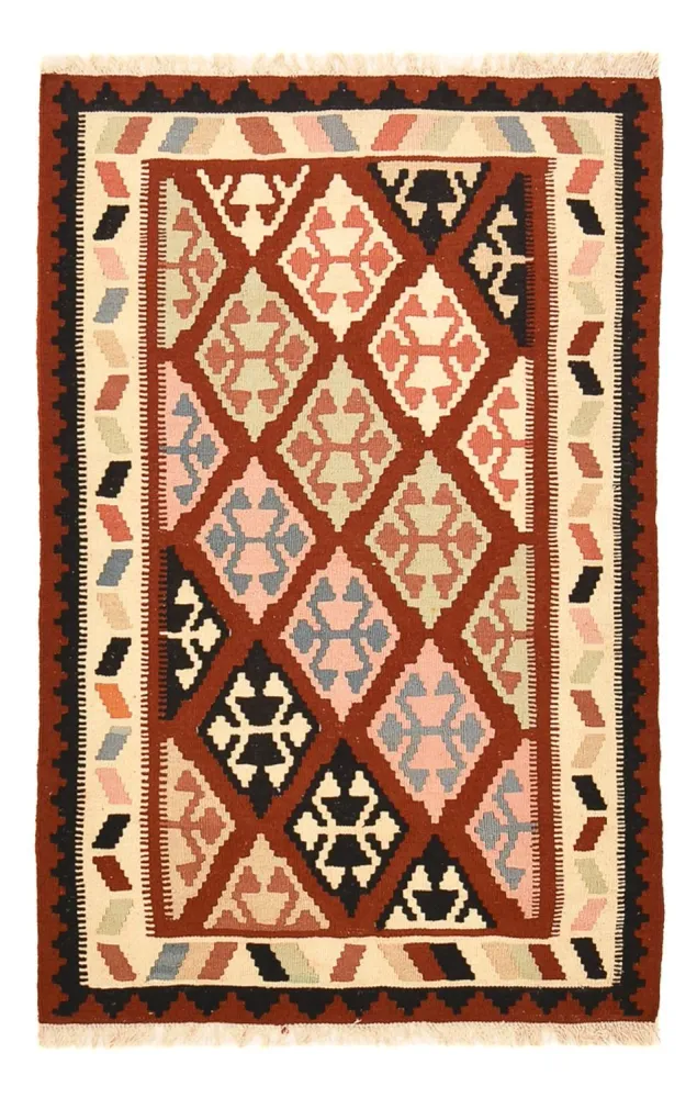Kelimteppe - Orientalsk - 153 x 100 cm - flerfarget