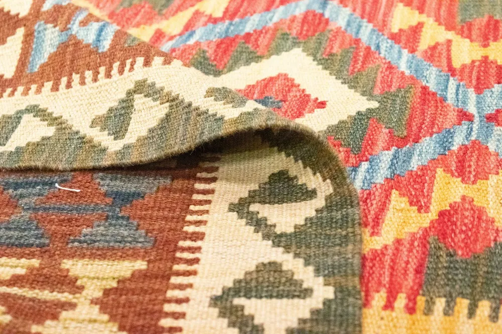 Kelimteppe - Orientalsk - 154 x 107 cm - grønn