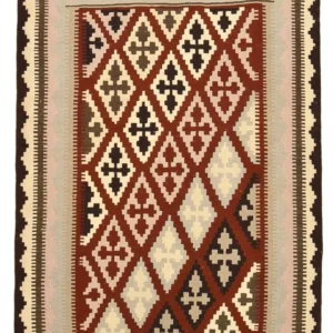 Kelimteppe - Orientalsk - 155 x 105 cm - flerfarget