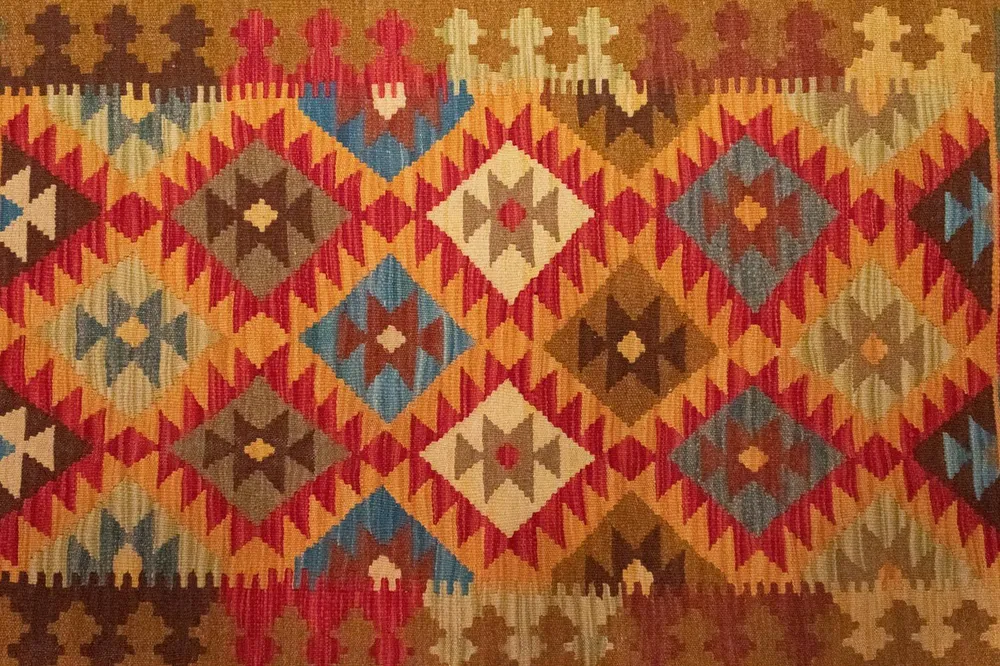 Kelimteppe - Orientalsk - 155 x 99 cm - brun