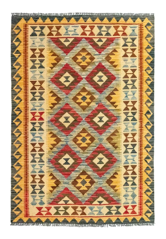 Kelimteppe - Orientalsk - 156 x 105 cm - grønn