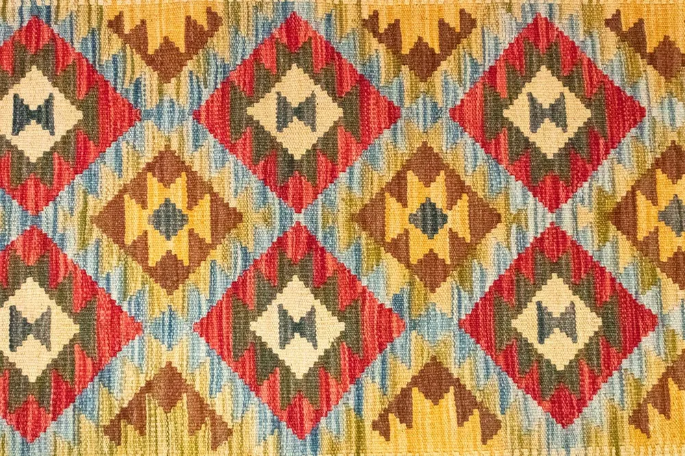 Kelimteppe - Orientalsk - 156 x 105 cm - grønn