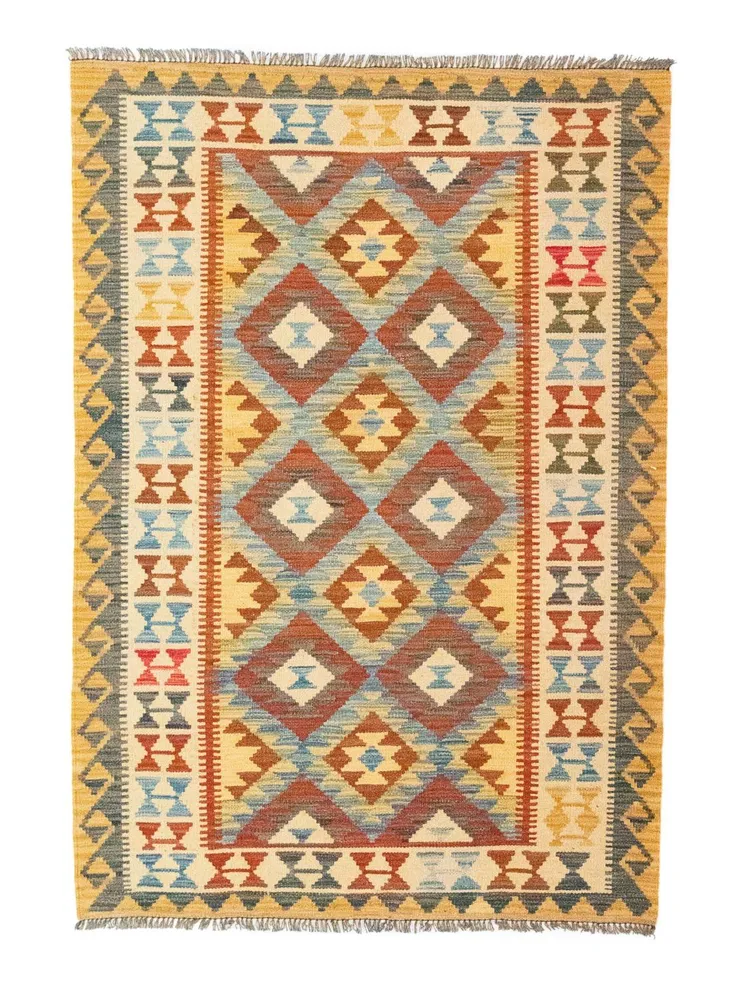 Kelimteppe - Orientalsk - 156 x 108 cm - beige