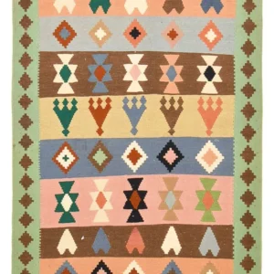 Kelimteppe - Orientalsk - 156 x 109 cm - flerfarget
