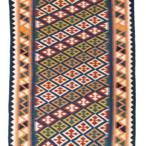 Kelimteppe - Orientalsk - 156 x 110 cm - blå