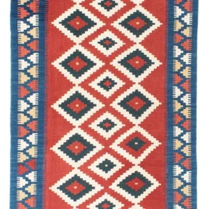 Kelimteppe - Orientalsk - 156 x 98 cm - rød