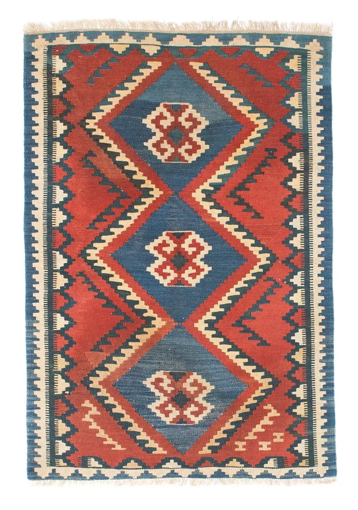 Kelimteppe - Orientalsk - 156 x 98 cm - rust