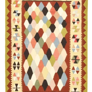 Kelimteppe - Orientalsk - 157 x 98 cm - flerfarget