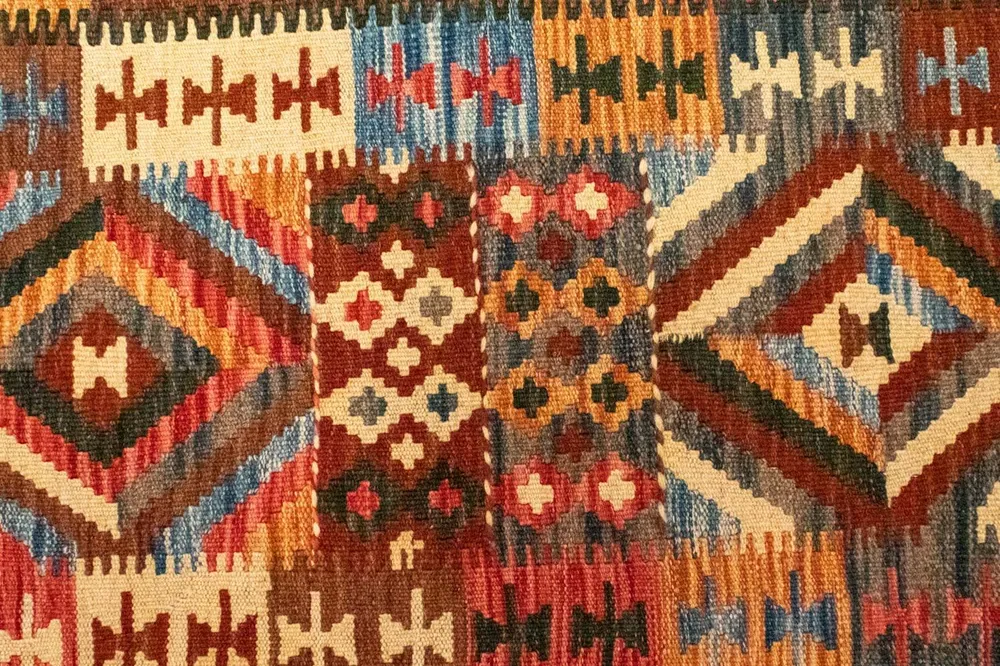 Kelimteppe - Orientalsk - 159 x 103 cm - flerfarget