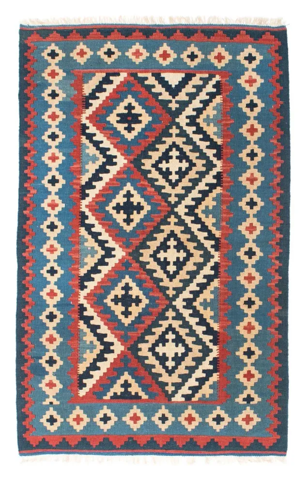 Kelimteppe - Orientalsk - 160 x 103 cm - blå