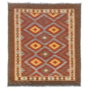 Kelimteppe - Orientalsk - 161 x 107 cm - brun