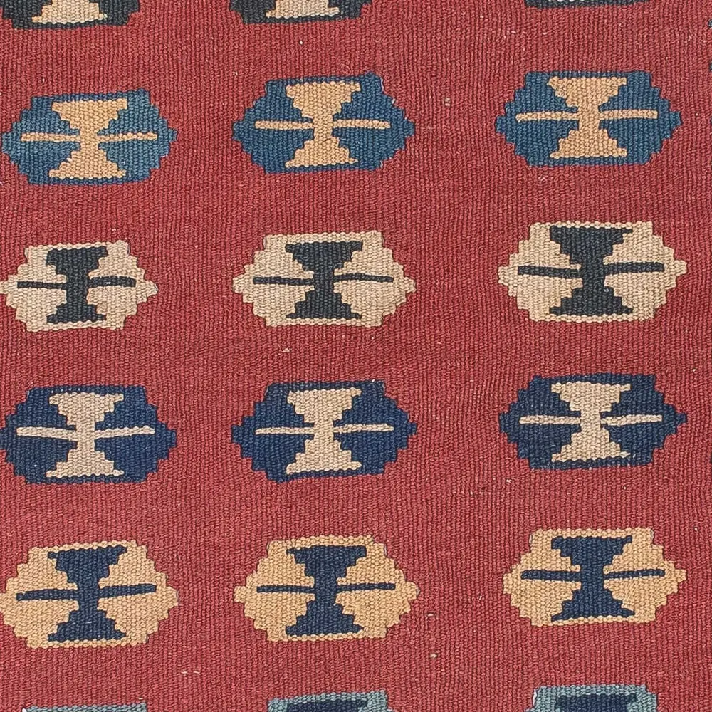 Kelimteppe - Orientalsk - 163 x 112 cm - mørk rød