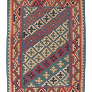 Kelimteppe - Orientalsk - 166 x 127 cm - blå