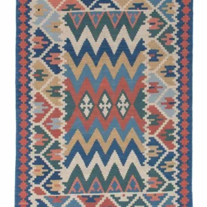 Kelimteppe - Orientalsk - 168 x 116 cm - flerfarget