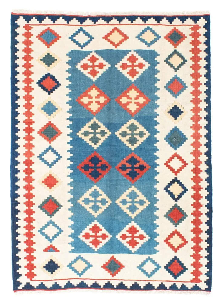 Kelimteppe - Orientalsk - 168 x 122 cm - blå