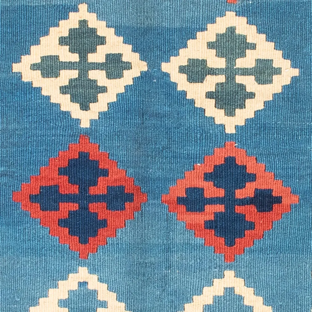 Kelimteppe - Orientalsk - 168 x 122 cm - blå