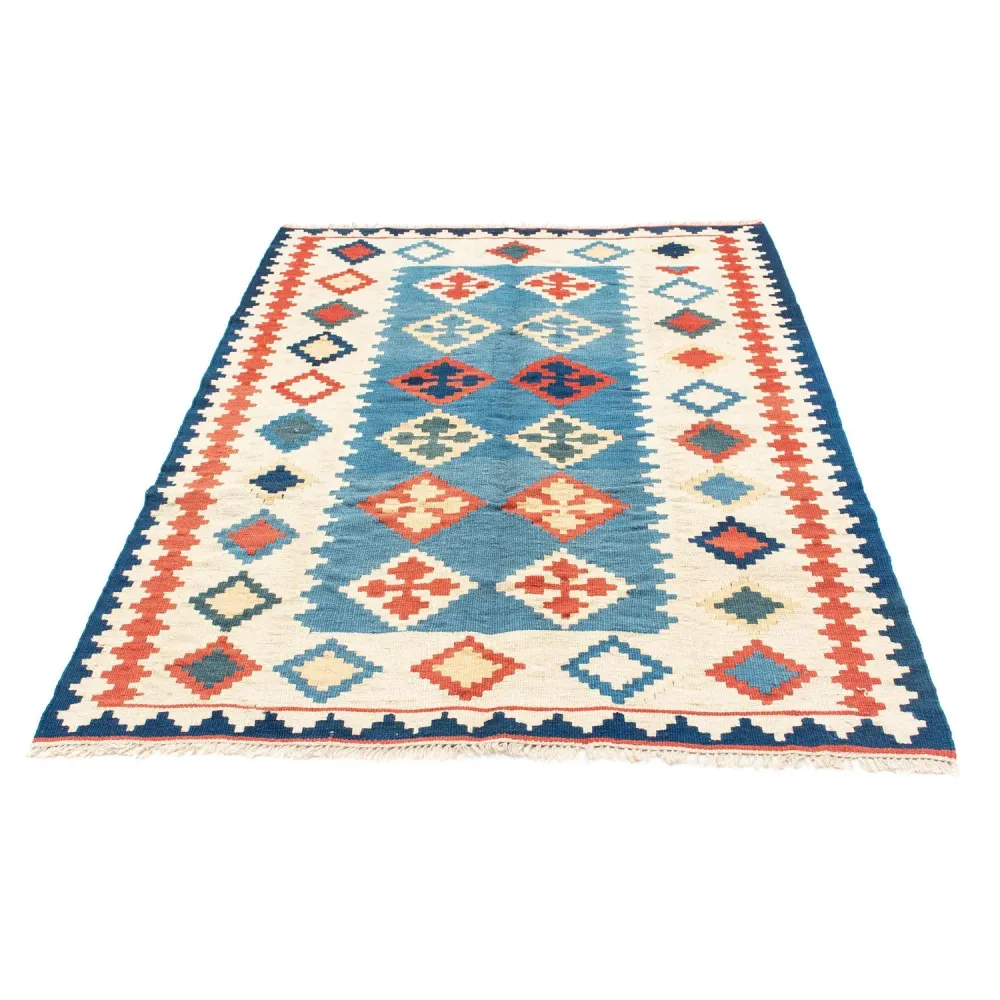 Kelimteppe - Orientalsk - 168 x 122 cm - blå