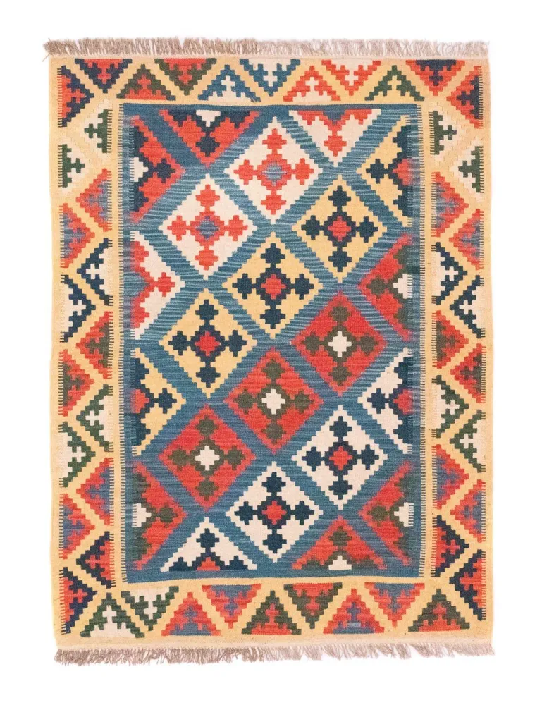Kelimteppe - Orientalsk - 168 x 128 cm - blå