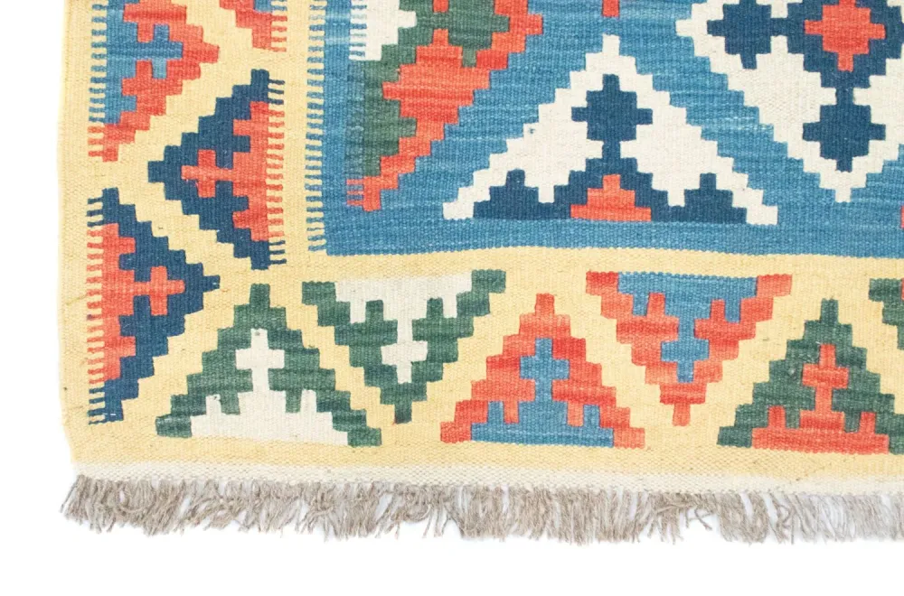 Kelimteppe - Orientalsk - 168 x 128 cm - blå