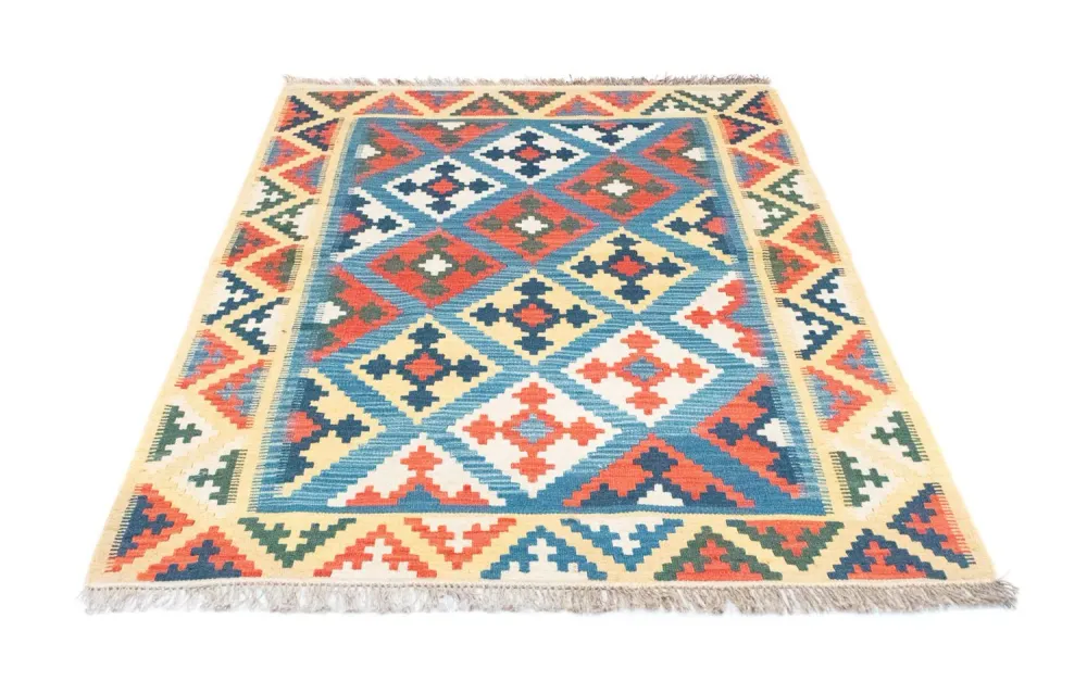 Kelimteppe - Orientalsk - 168 x 128 cm - blå
