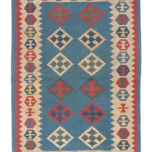 Kelimteppe - Orientalsk - 170 x 117 cm - blå