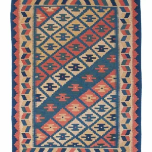 Kelimteppe - Orientalsk - 170 x 128 cm - flerfarget