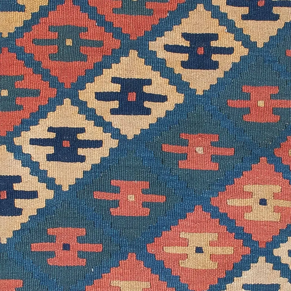 Kelimteppe - Orientalsk - 170 x 128 cm - flerfarget