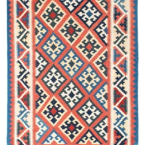 Kelimteppe - Orientalsk - 171 x 123 cm - lys rød