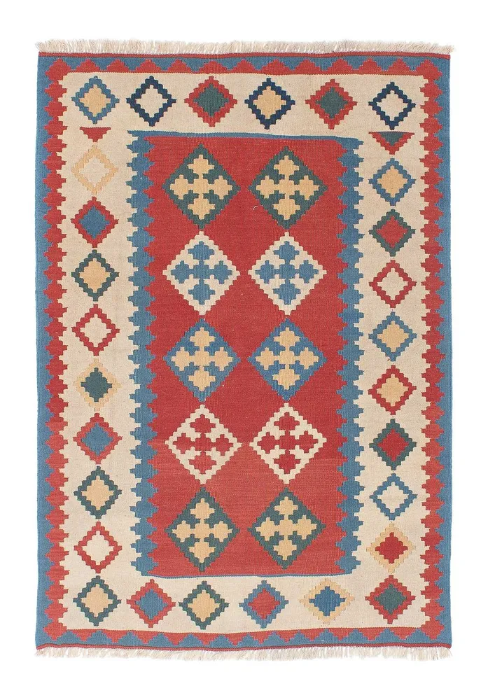 Kelimteppe - Orientalsk - 172 x 117 cm - mørk rød