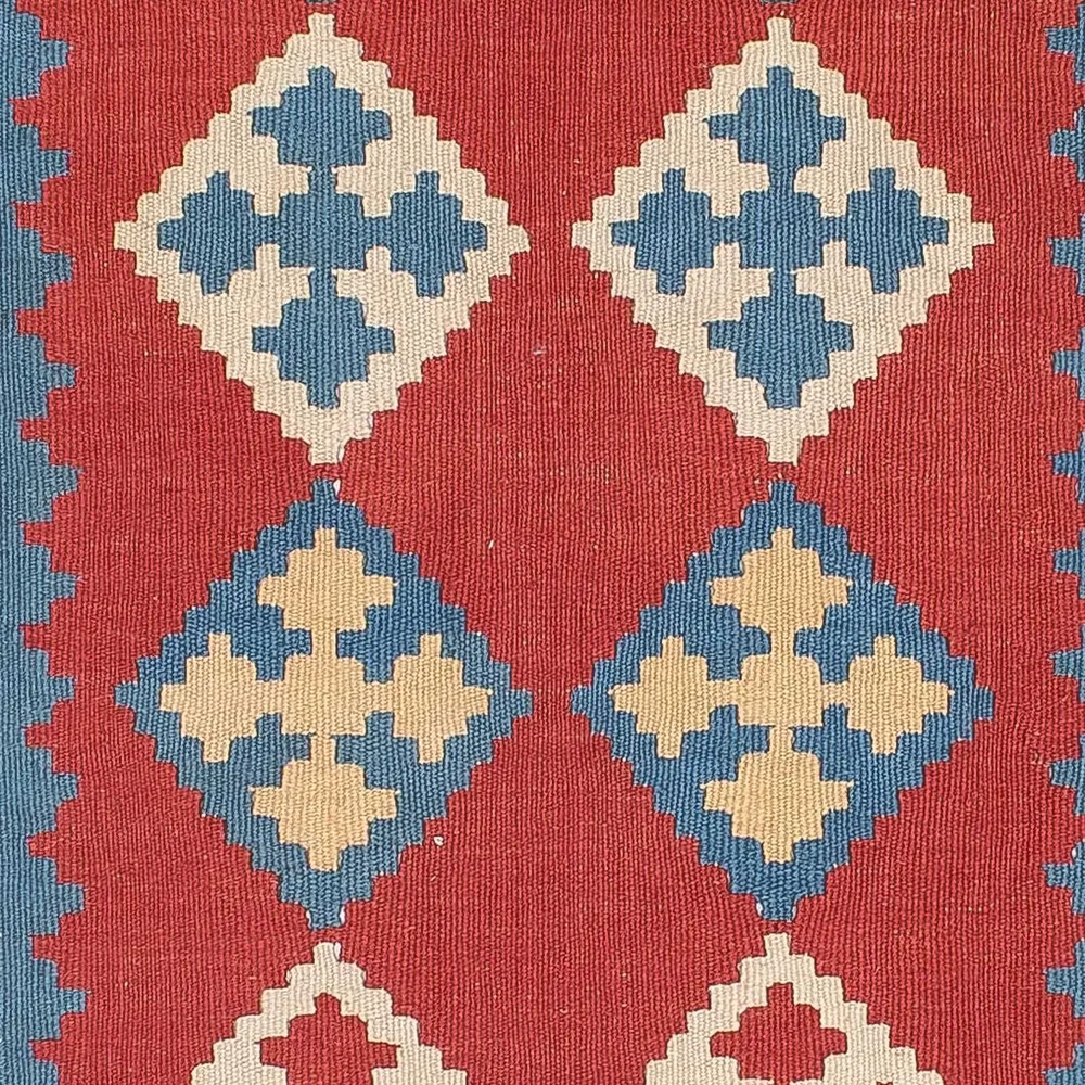 Kelimteppe - Orientalsk - 172 x 117 cm - mørk rød