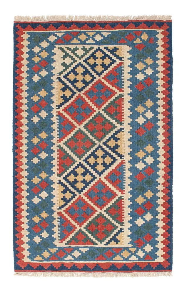 Kelimteppe - Orientalsk - 174 x 115 cm - blå