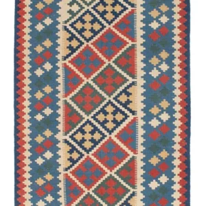 Kelimteppe - Orientalsk - 174 x 115 cm - blå