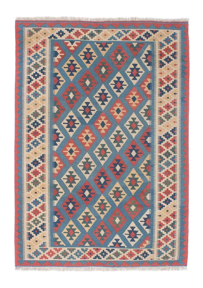 Kelimteppe - Orientalsk - 174 x 123 cm - blå
