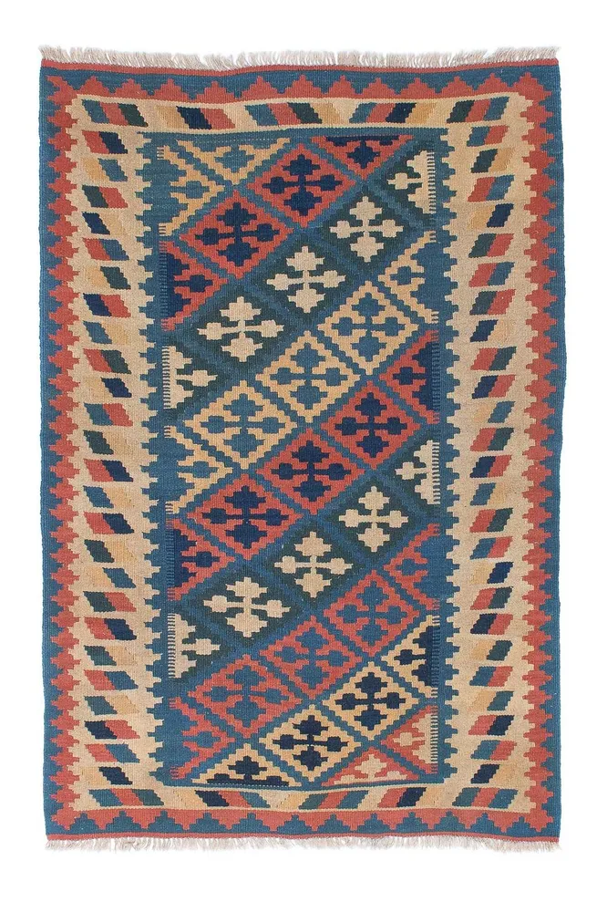 Kelimteppe - Orientalsk - 175 x 116 cm - blå