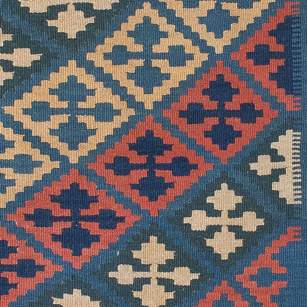 Kelimteppe - Orientalsk - 175 x 116 cm - blå