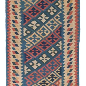 Kelimteppe - Orientalsk - 175 x 116 cm - blå